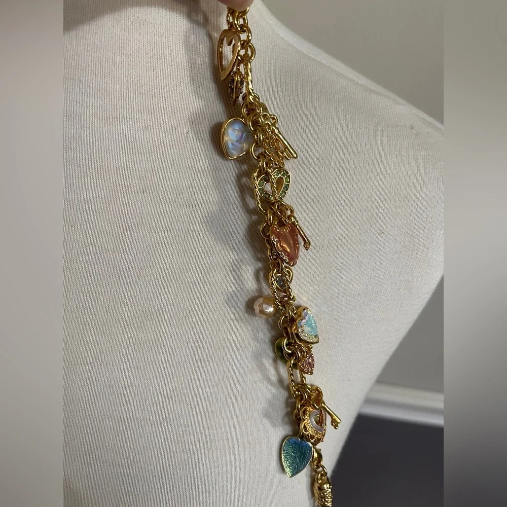 Kirks Folly Key to My Heart Gold Charm Bracelet - Picture 7 of 7